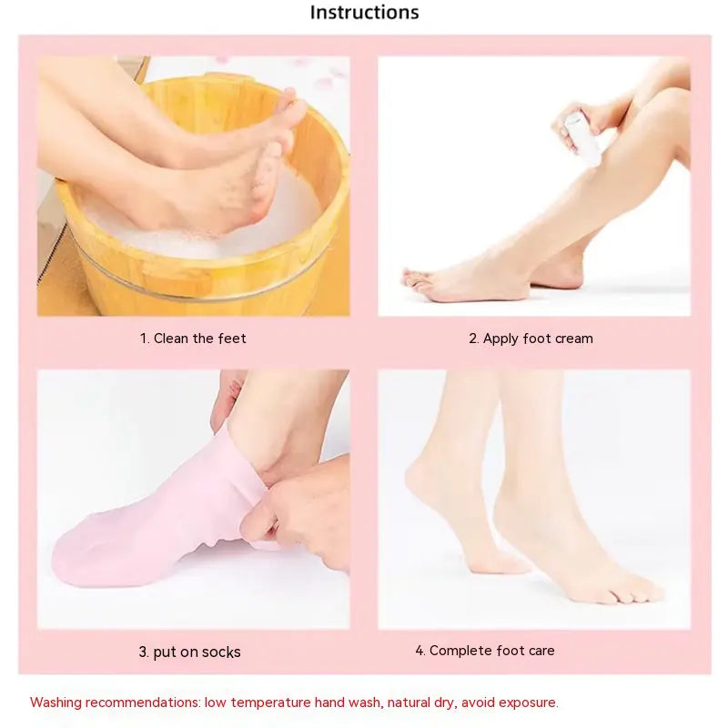Meias de Gel Hidratantes Anti-Rachaduras