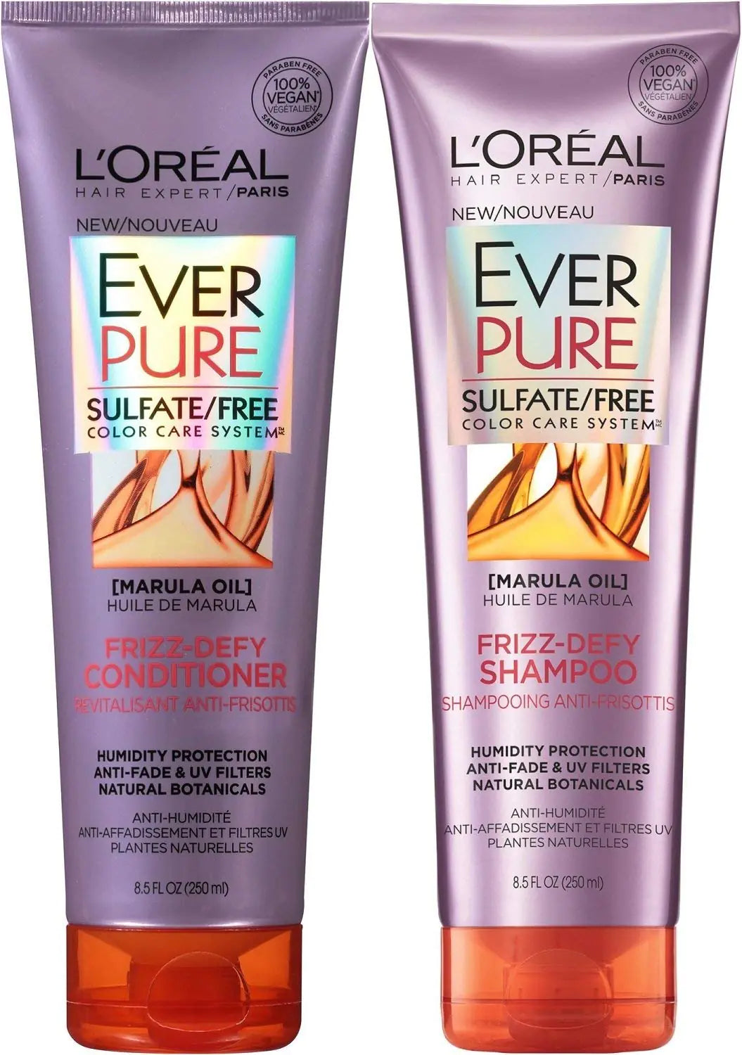 L´Oreal Paris EverPure Pacote Anti-Frizz: Shampoo & Condicionador 250 ml Cada